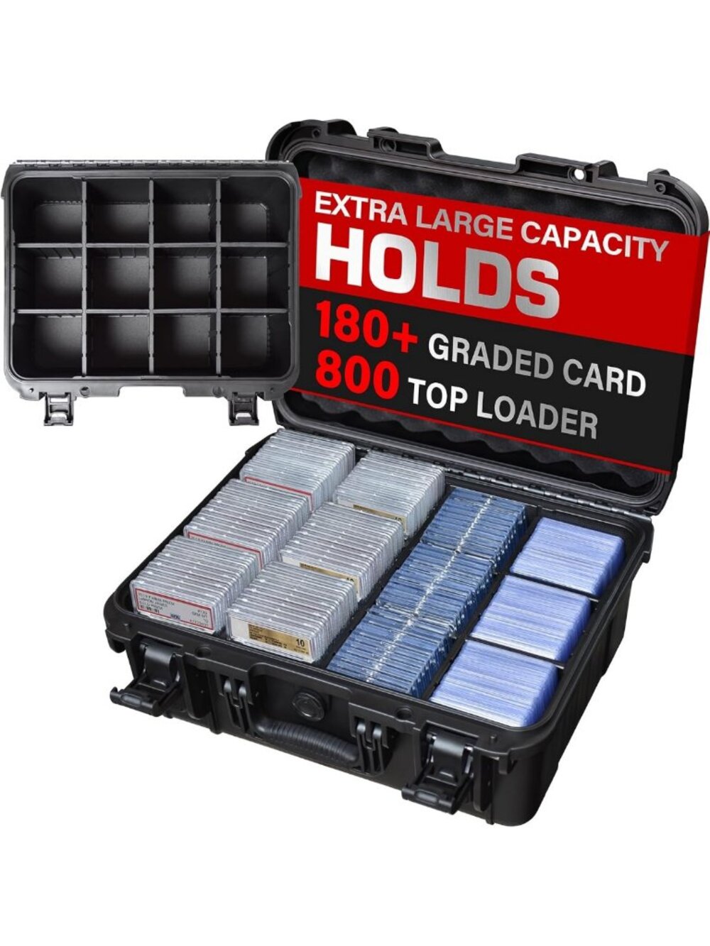 Extra Large Trading Card Storage Box - Graded Card Case for Collectors